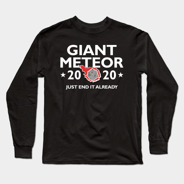 Giant Meteor 2020 Long Sleeve T-Shirt by LuckyFoxDesigns